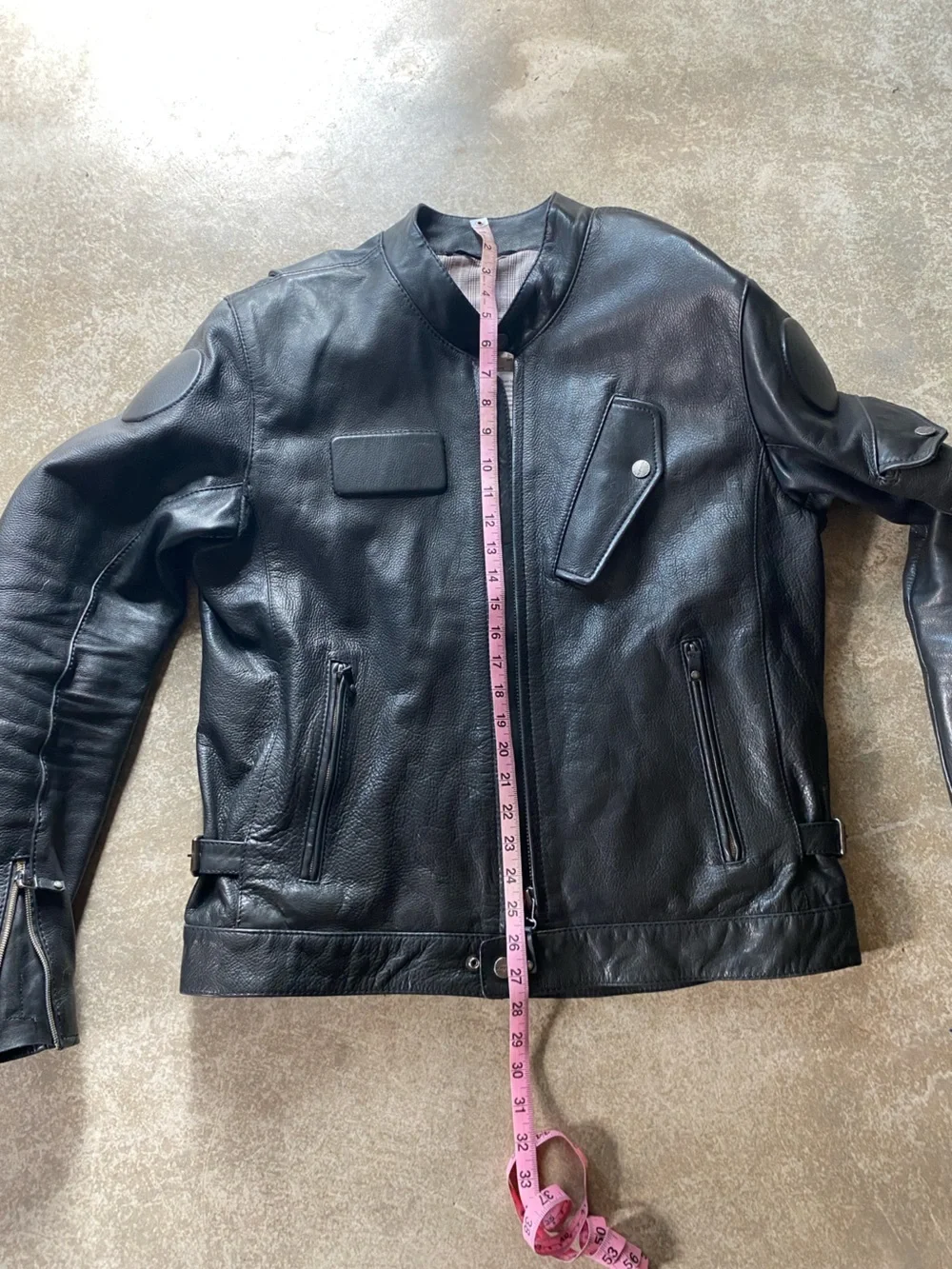 Spidi Fandango Leather Motorcycle Biker Jacket